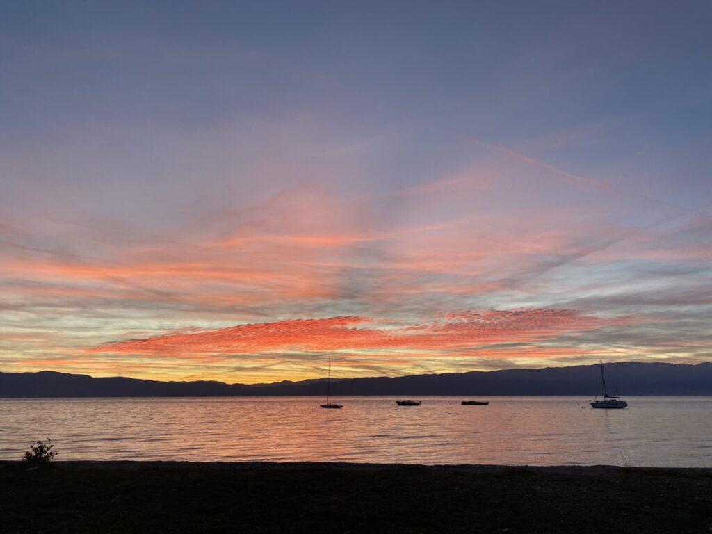 Sunset Lake Ohrid